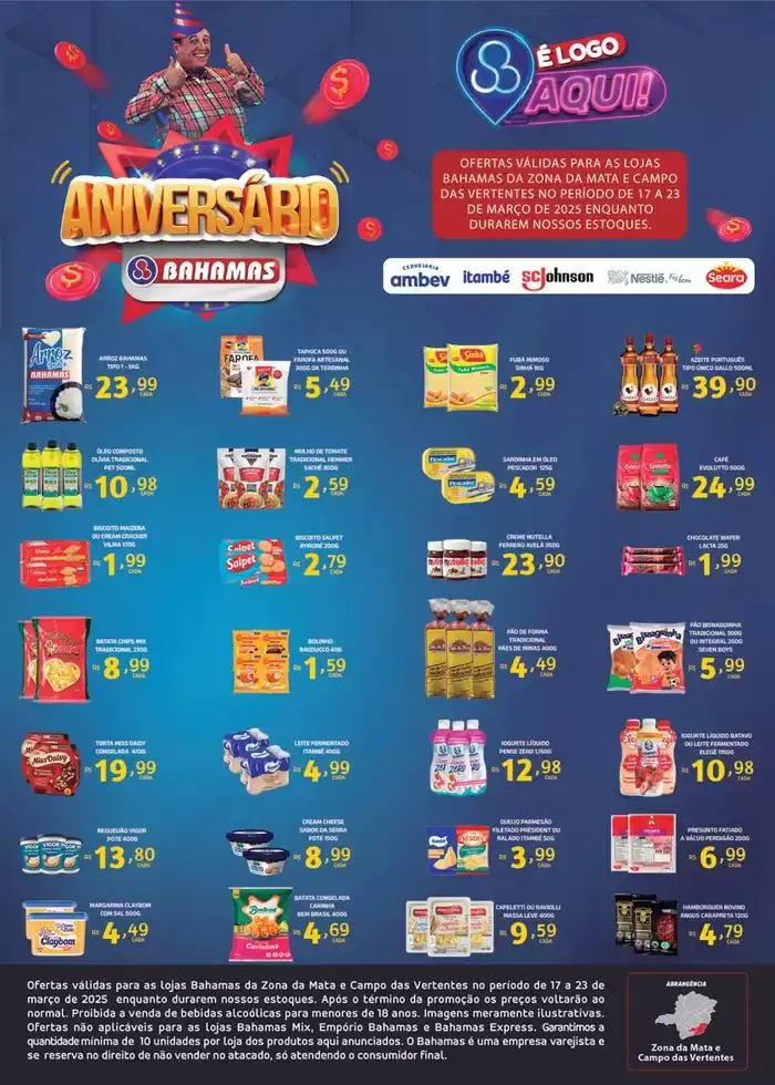Encarte de Aniversàrio Bahamas 17 de março até 23 de março 2025 - Pagina 1