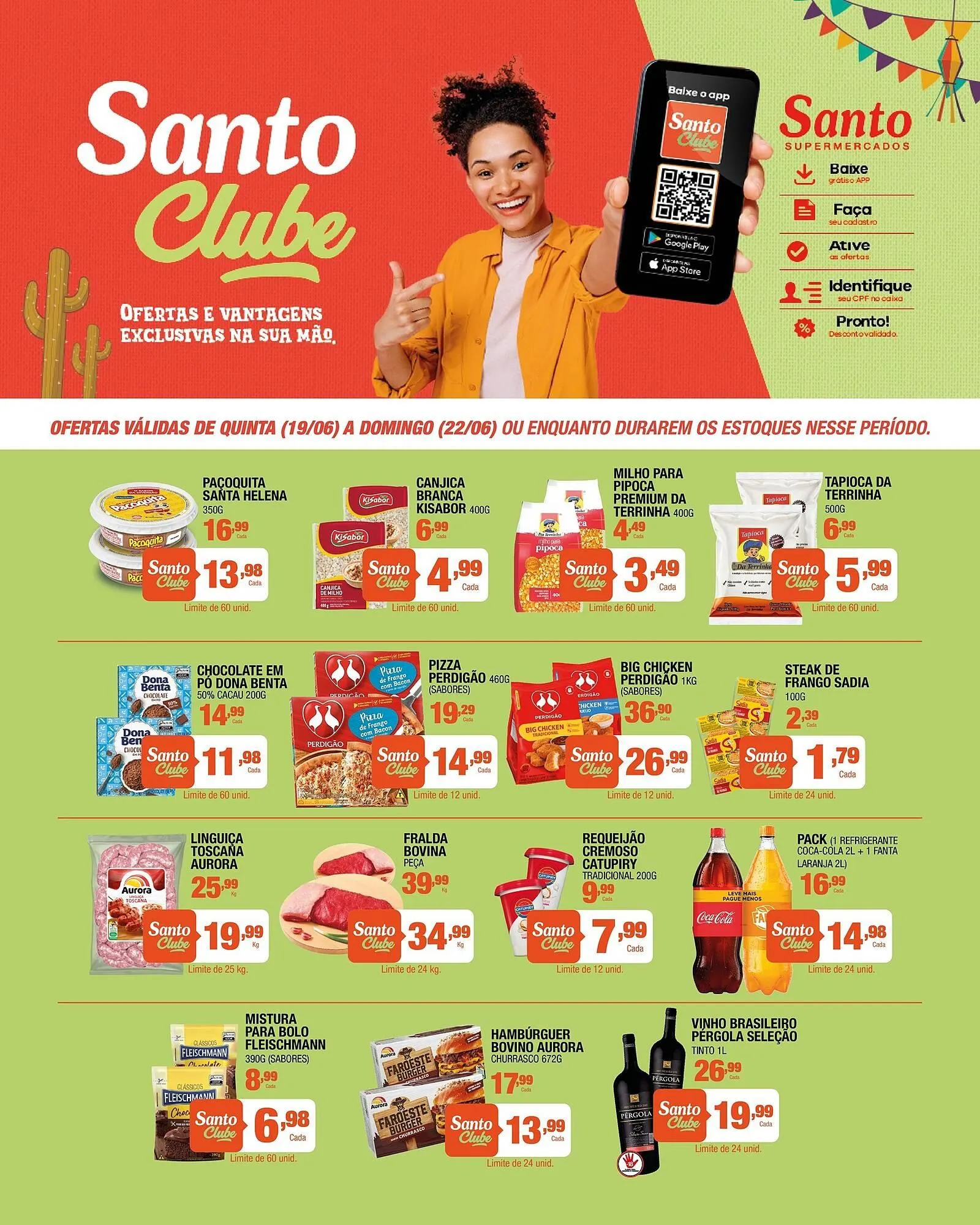 Encarte de Catálogo Santo Supermercados 18 de junho até 26 de junho 2025 - Pagina 2