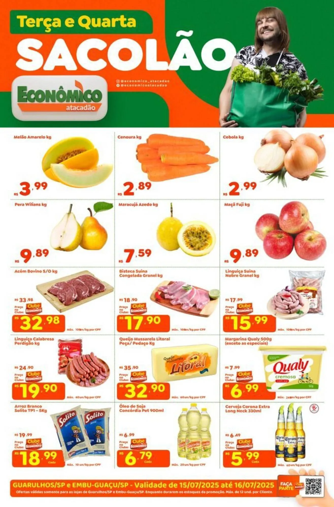 Encarte de Catálogo Econômico Atacadão 15 de julho até 16 de julho 2025 - Pagina 1
