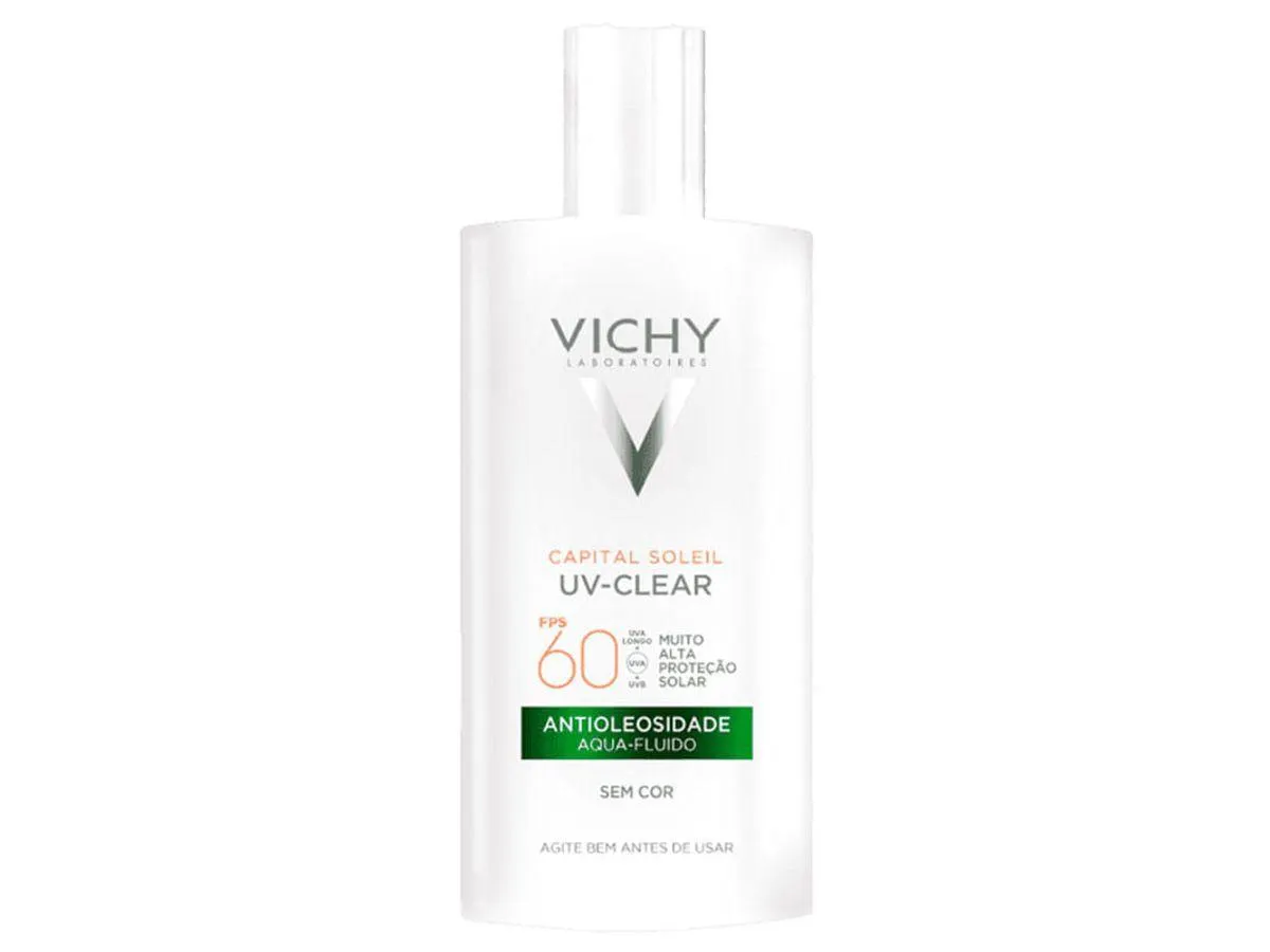 Protetor Vichy Capital Soleil UV-Clear Antioleosidade FPS60 Sem Cor 40g