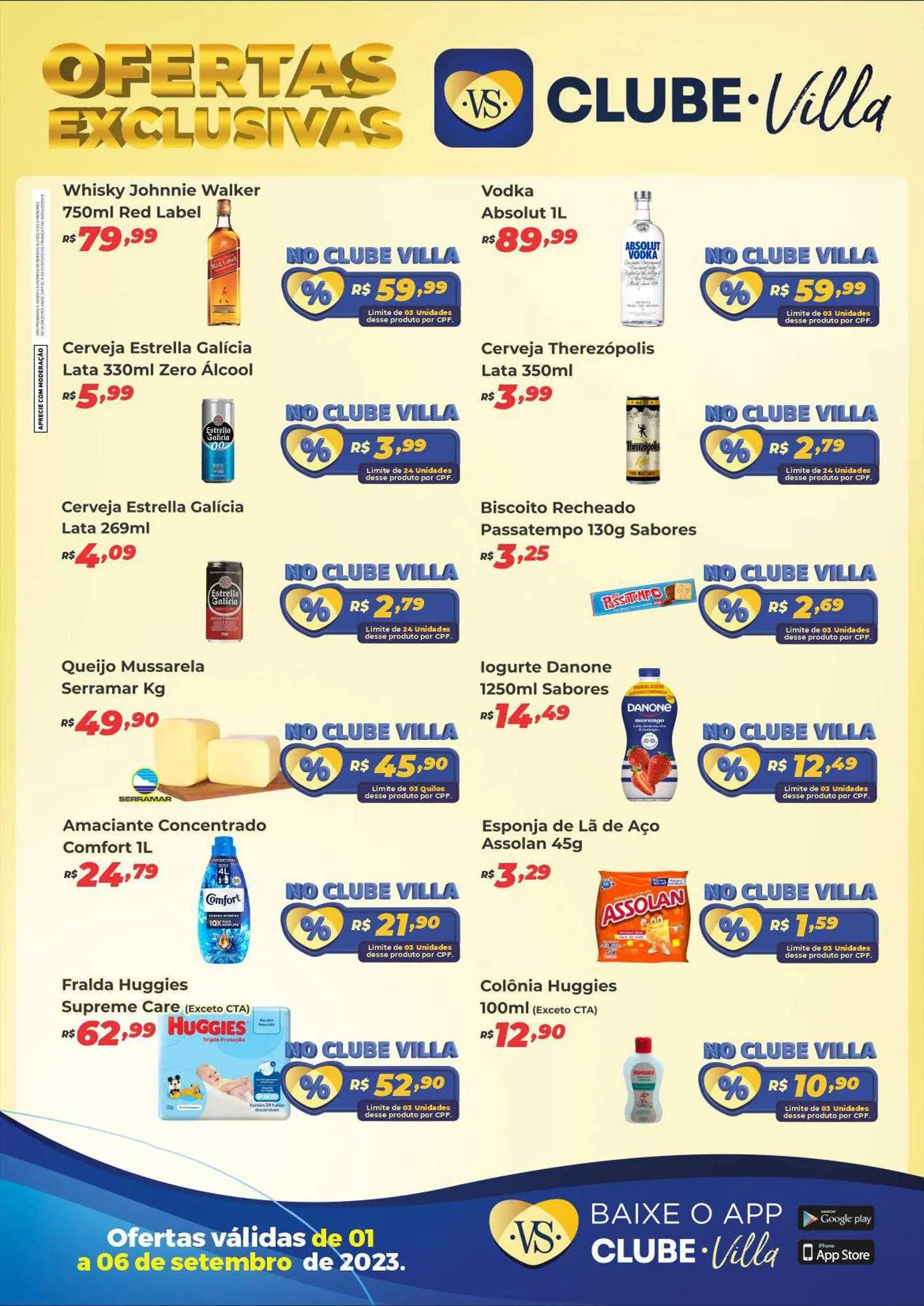 Encarte de Villarreal Supermercados Folheto 1 de setembro até 6 de setembro 2023 - Pagina 1