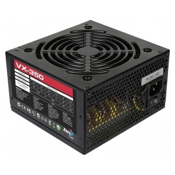 Fonte PC 350W Real VX-350, Bivolt chaveada, EN57181, AEROCOOL