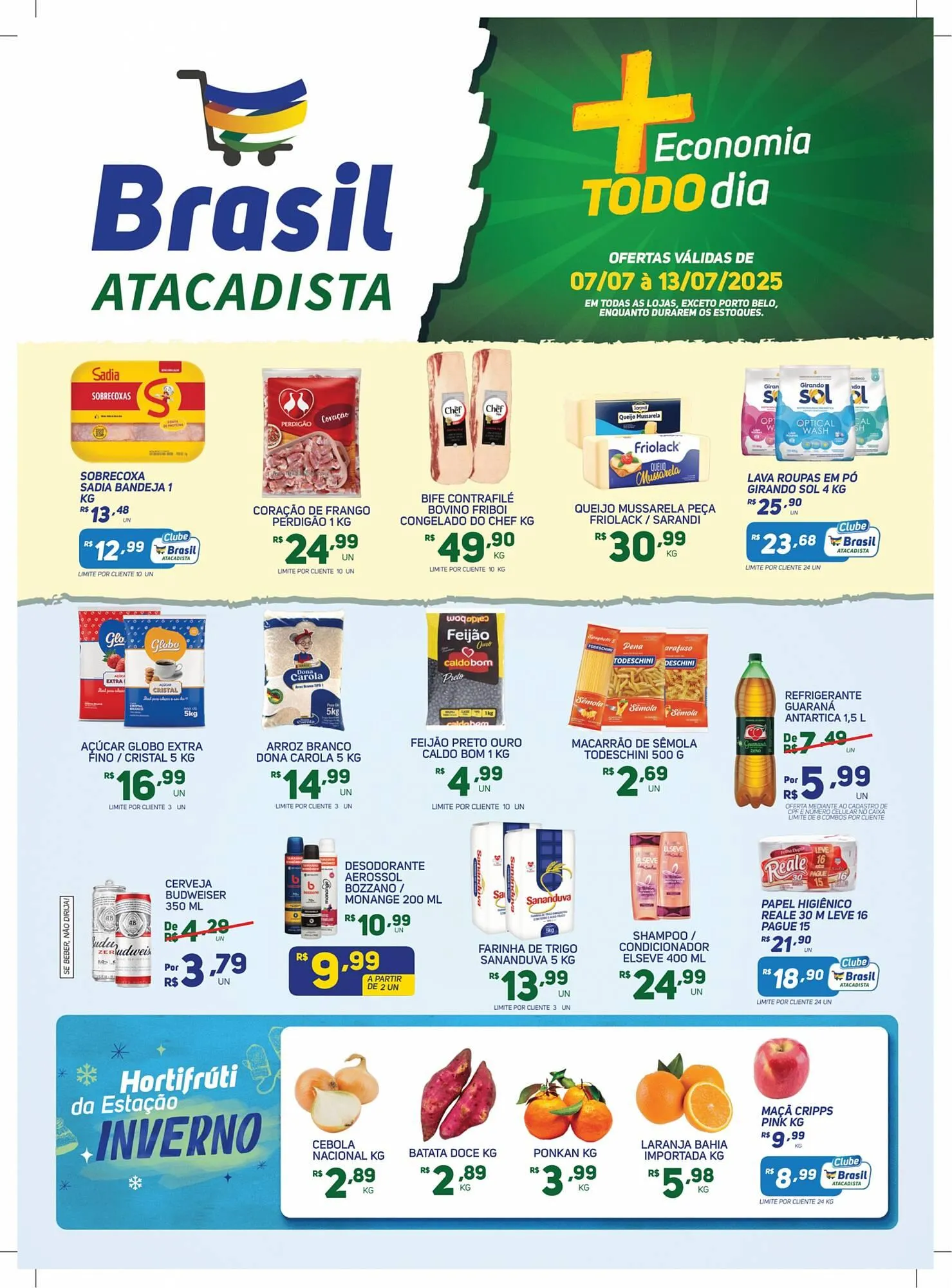 Encarte de Catálogo Brasil Atacadista 7 de julho até 13 de julho 2025 - Pagina 1