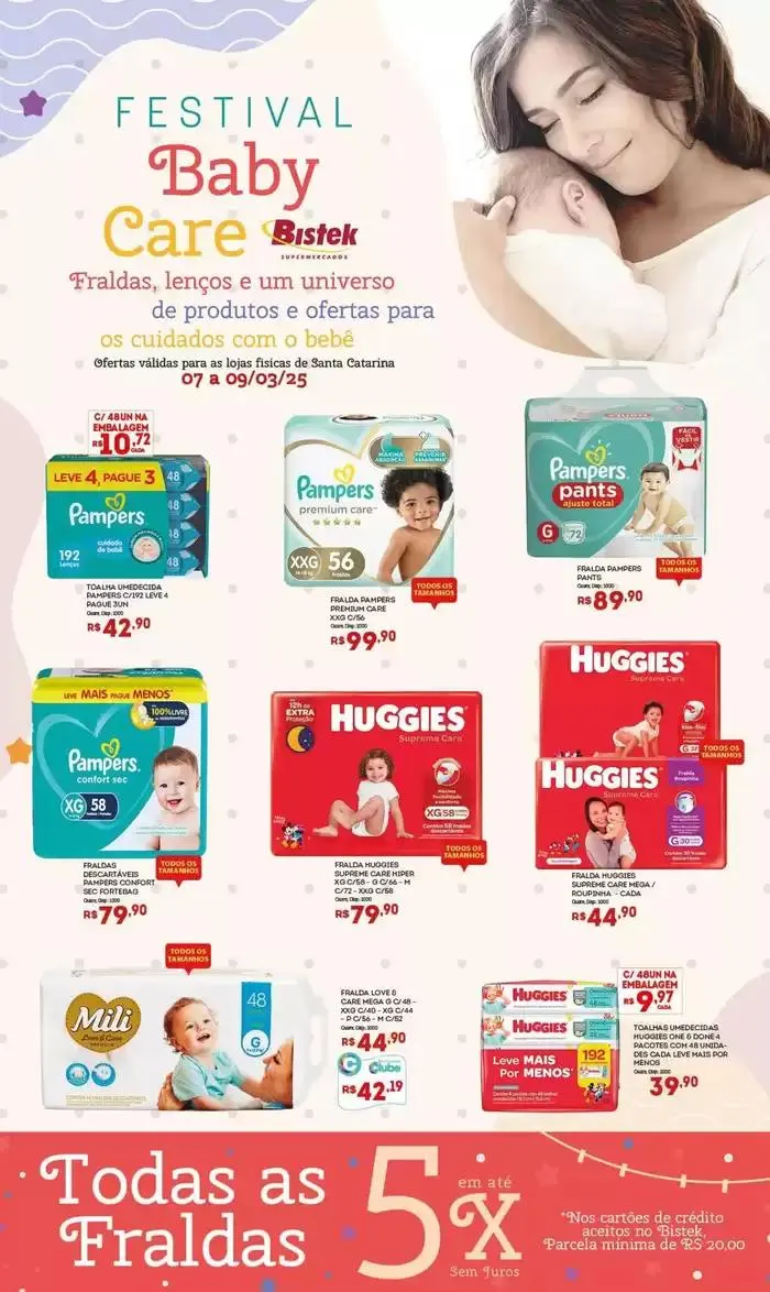 Encarte de Encarte Bistek Supermercados 7 de março até 9 de março 2026 - Pagina 1