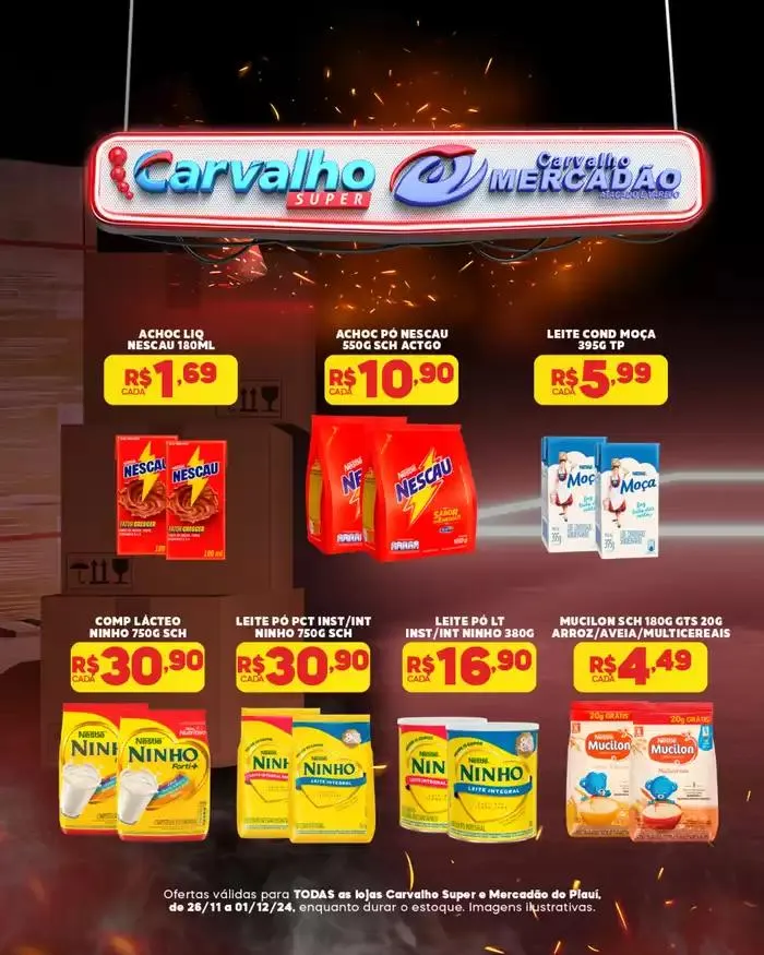 Encarte de Encarte Carvalho Supermercado 27 de novembro até 1 de dezembro 2024 - Pagina 1