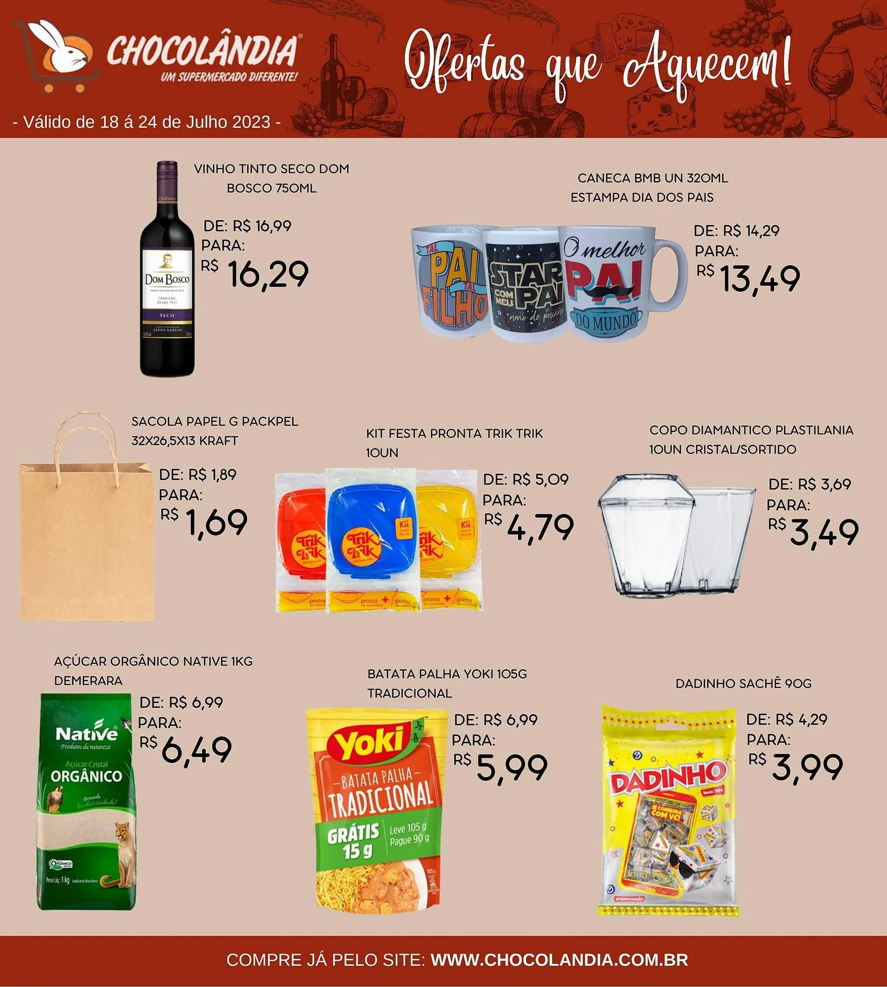 Encarte de Catálogo Chocolândia 19 de julho até 24 de julho 2023 - Pagina 1