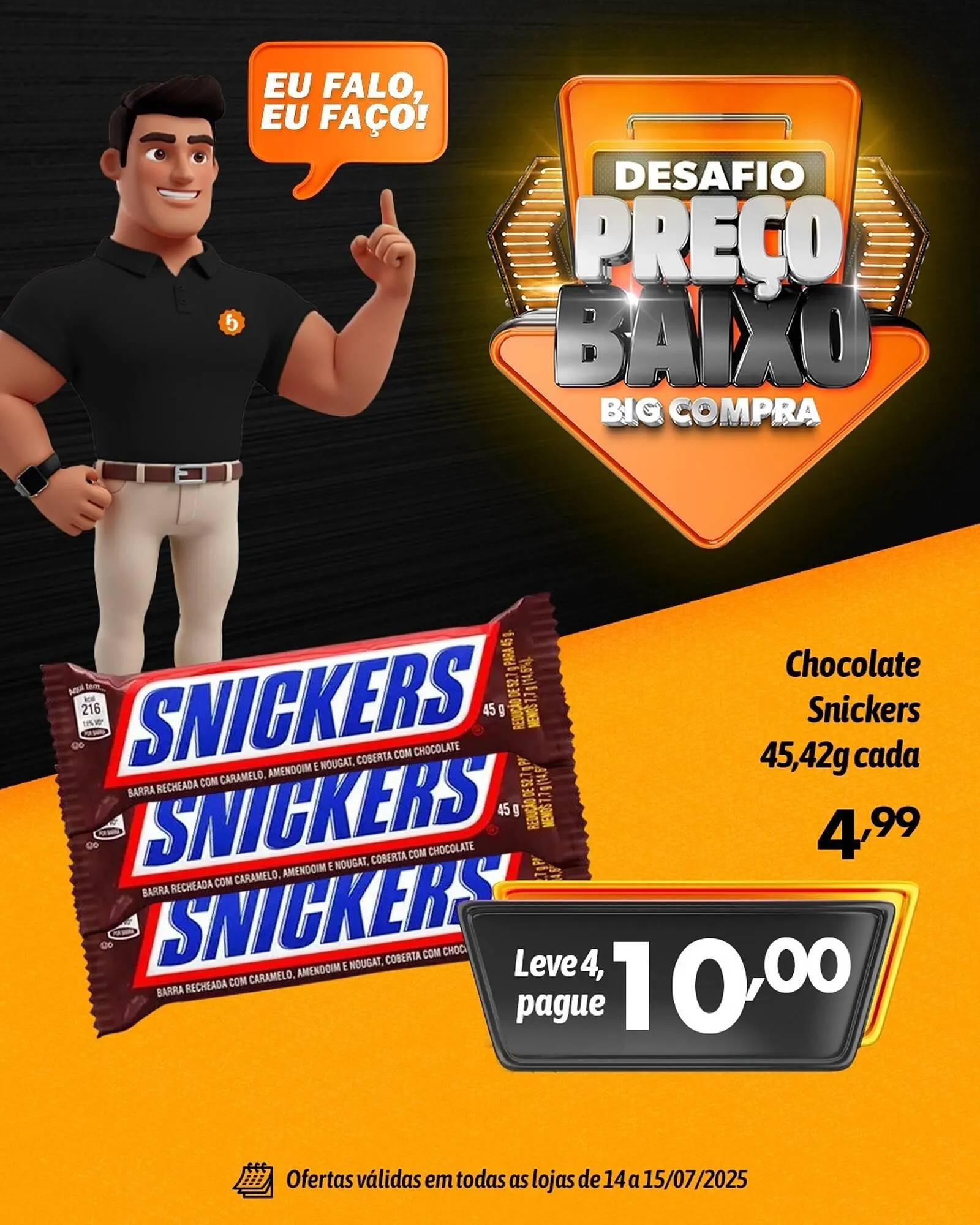 Encarte de Catálogo Supermercados Big Compra 14 de julho até 15 de julho 2025 - Pagina 1