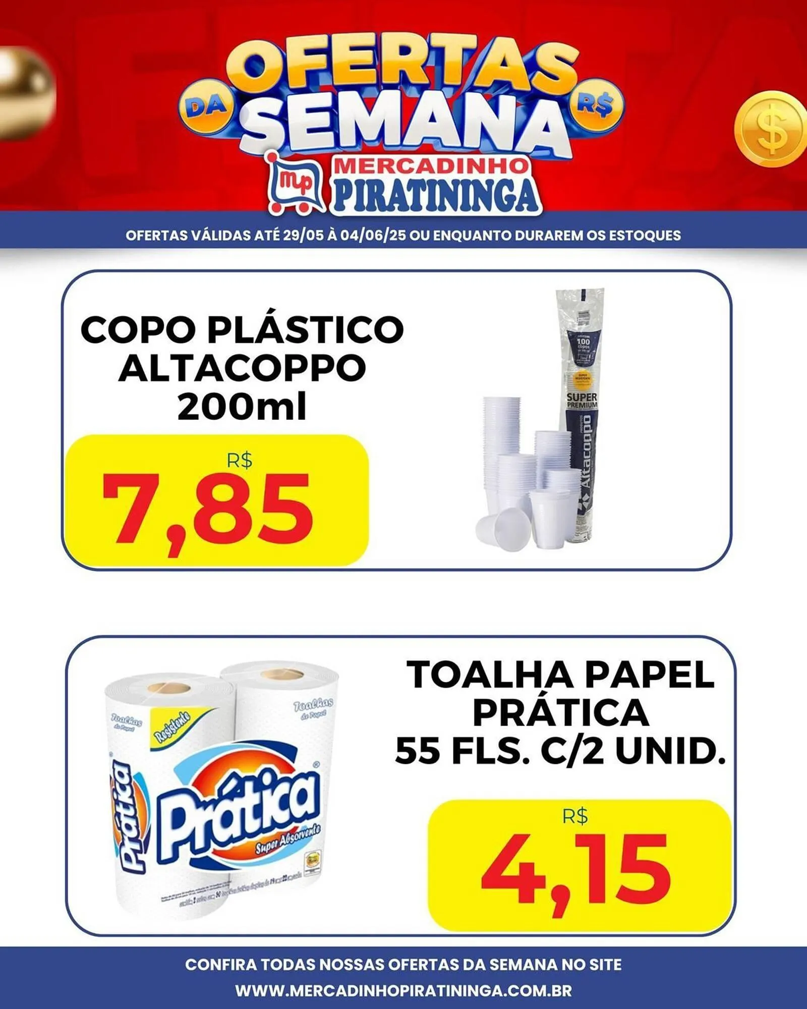 Encarte de Catálogo Mercadinho Piratininga 29 de maio até 4 de junho 2025 - Pagina 3