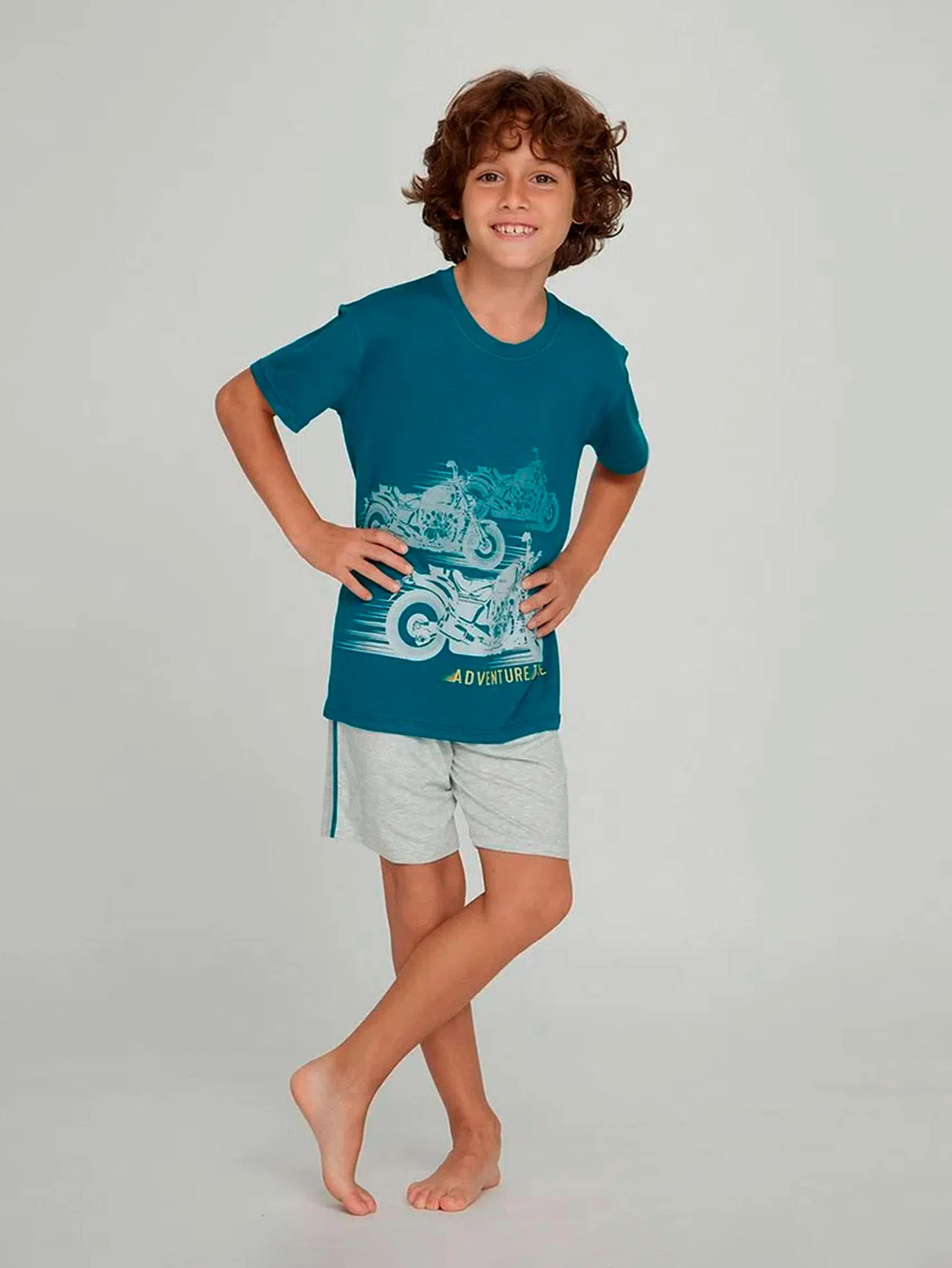 Pijama Infantil Masculino Curto Adventure