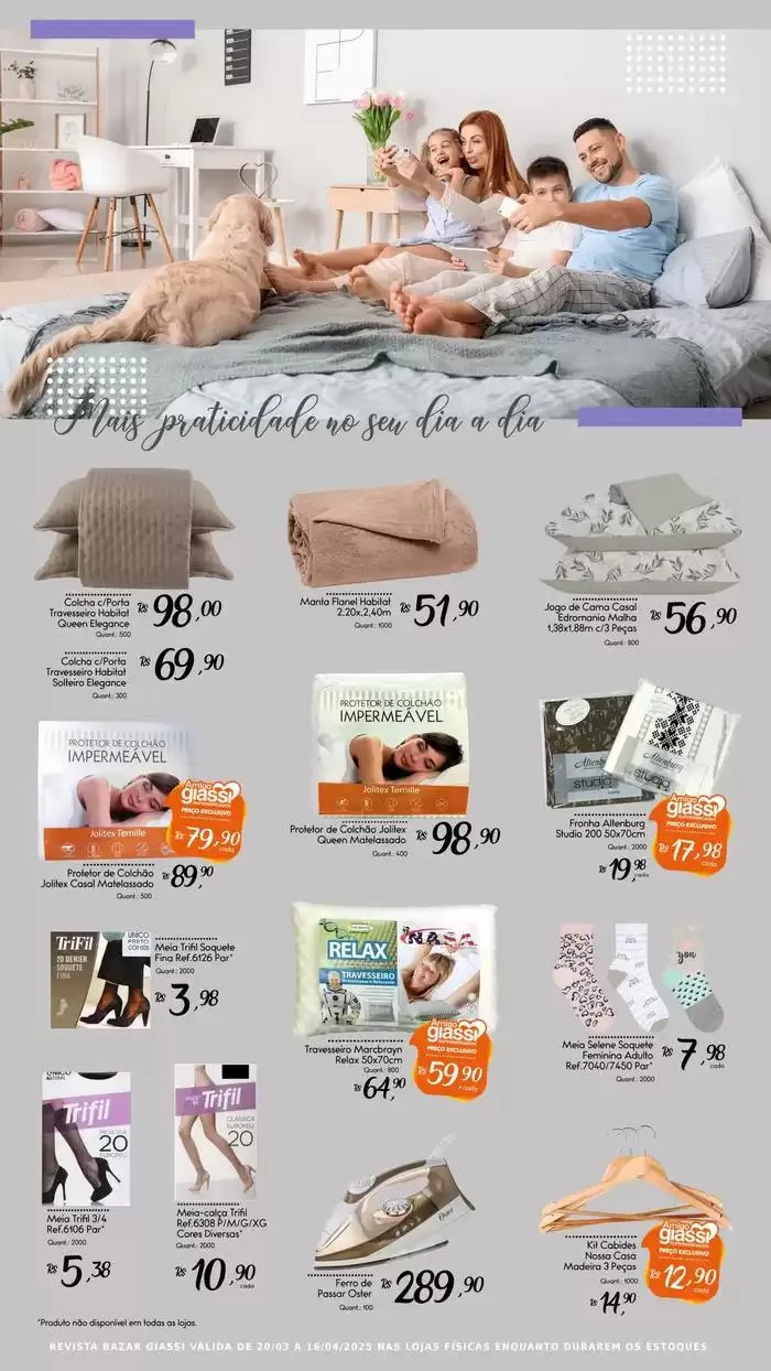 Encarte de Bazar Giassi 20 de março até 16 de abril 2025 - Pagina 8