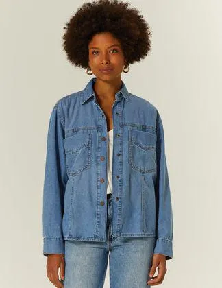Camisa Jeans Bolsos Stone