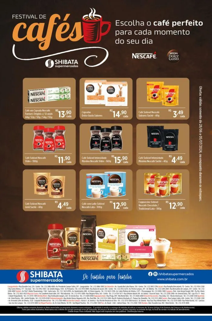 Encarte de Oferta Shibata Supermercados 28 de junho até 5 de julho 2024 - Pagina 1