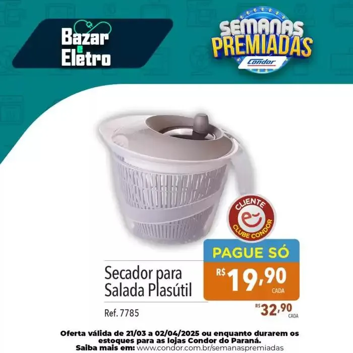 Encarte de Supermercados Condor Bazar e Eletro 25 de março até 2 de abril 2025 - Pagina 2