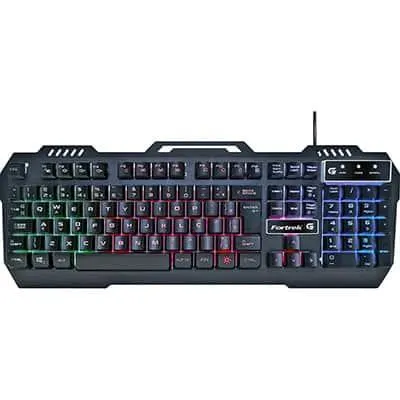 Teclado Gamer USB multimidia, Crusader, Preto, 70528, Fortrek - CX 1 UN