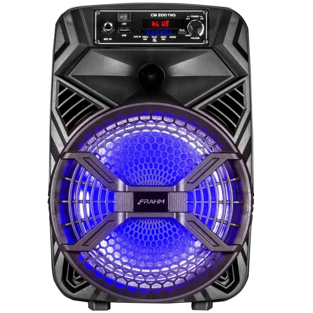Caixa de Som Acústica Frahm CMF200 200W RMS Bluetooth Função TWS