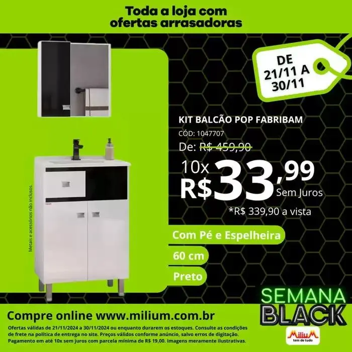 Encarte de Ofertas Especiais Milium 22 de novembro até 30 de novembro 2024 - Pagina 1
