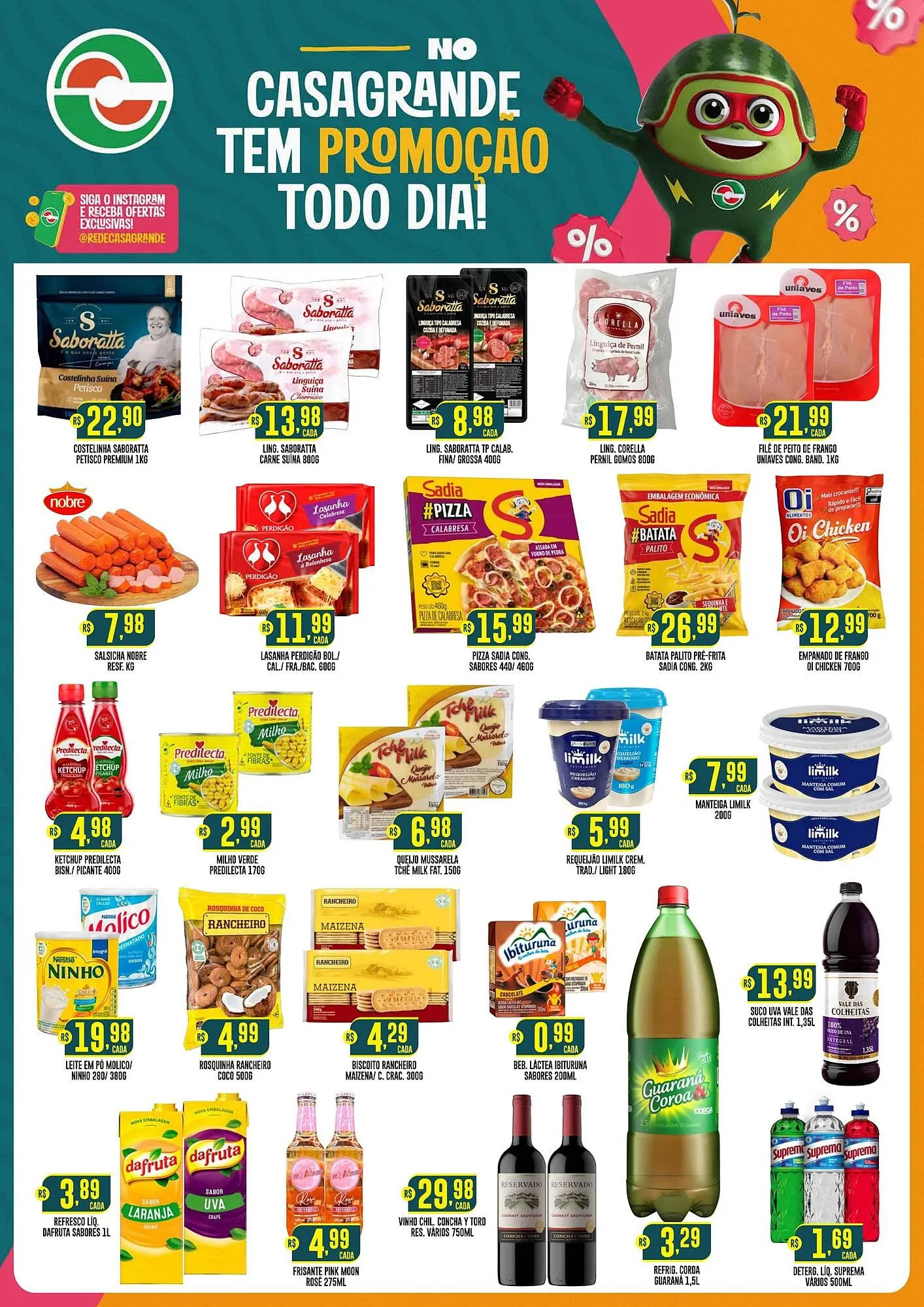 Encarte de Catálogo Casagrande Supermercados 4 de julho até 20 de julho 2025 - Pagina 1