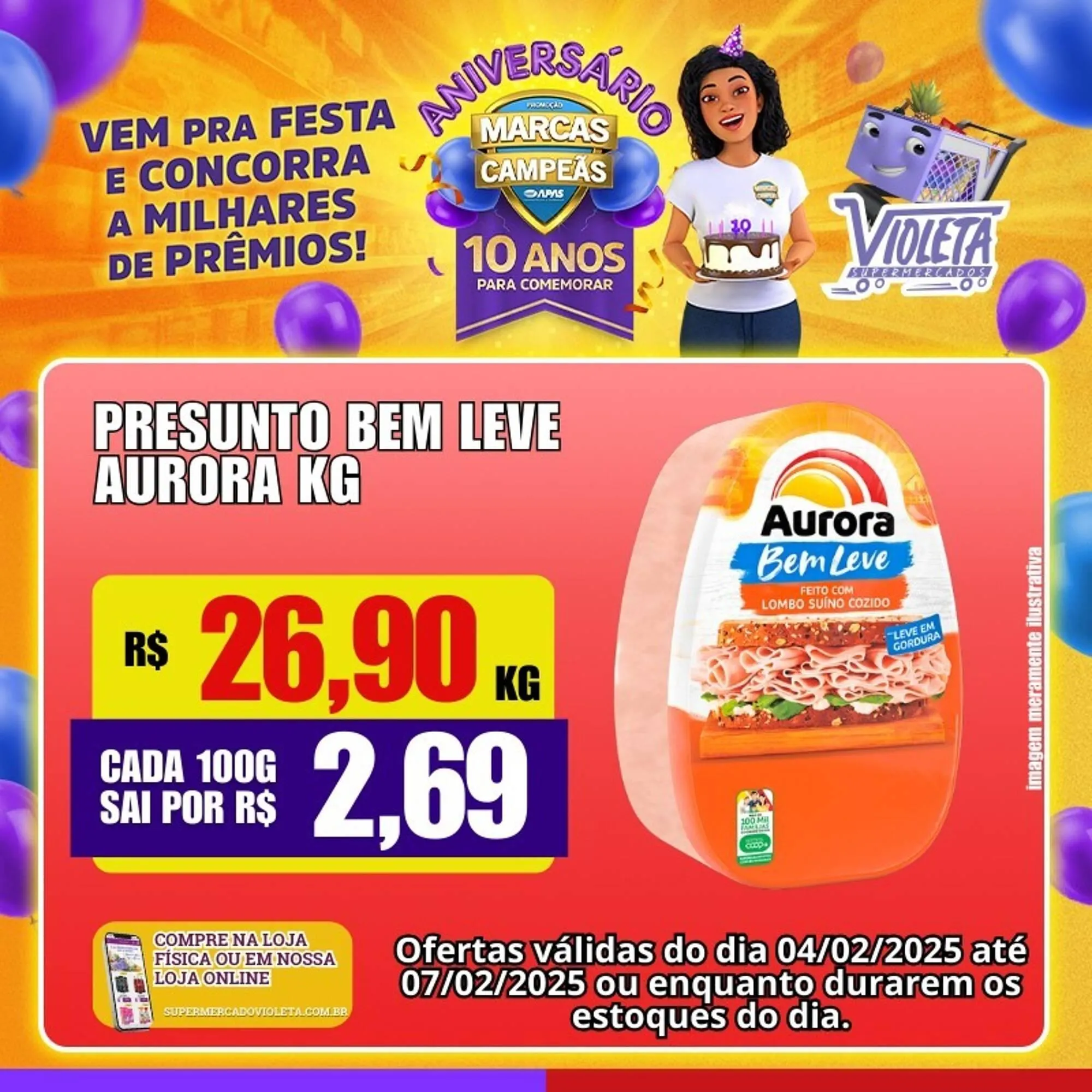Encarte de Catálogo Violeta Supermercados 5 de fevereiro até 7 de fevereiro 2025 - Pagina 1