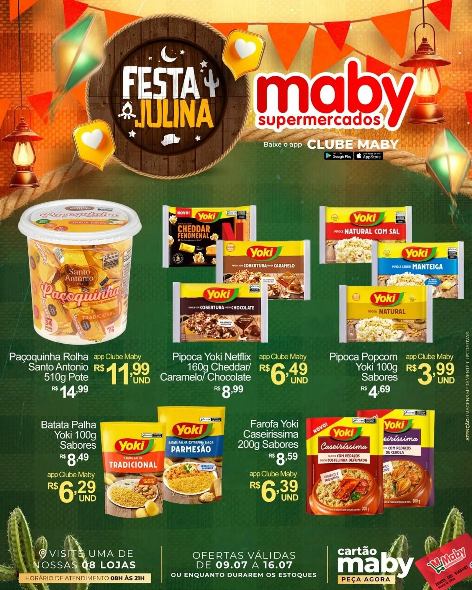Encarte de Catálogo Maby Supermercados 9 de julho até 17 de julho 2025 - Pagina 1