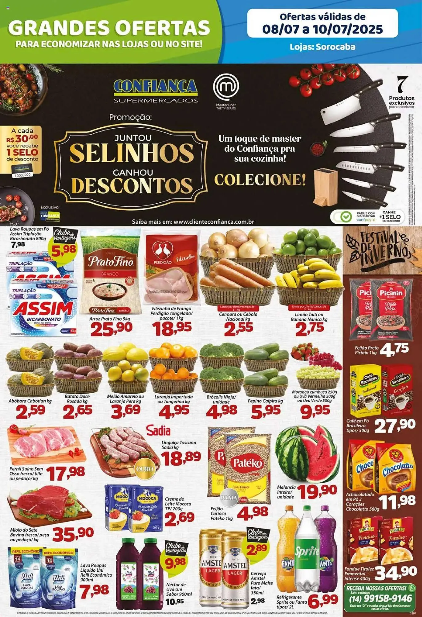 Encarte de Catálogo Confiança Supermercados 8 de julho até 10 de julho 2025 - Pagina 1