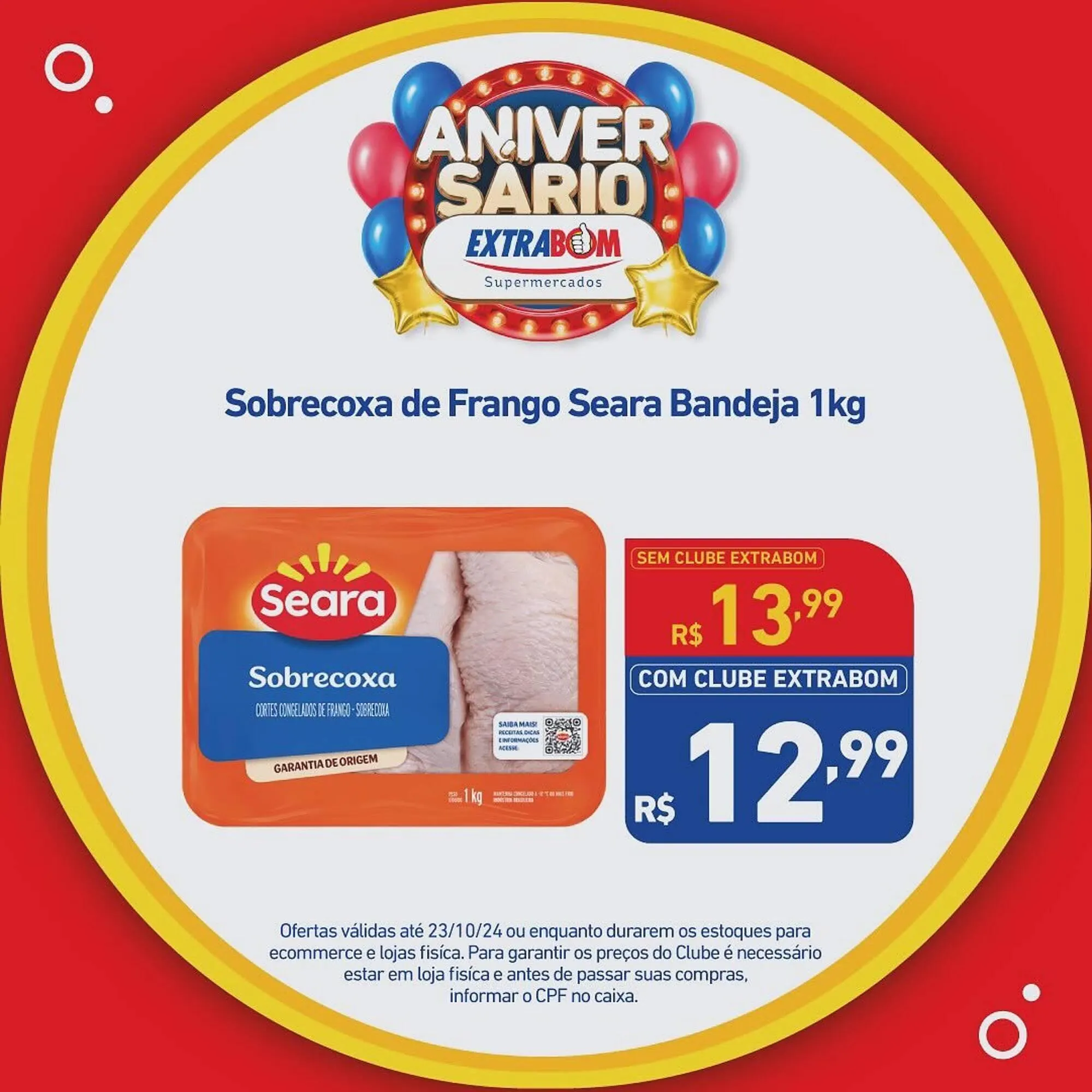 Encarte de Catálogo Extrabom Supermercados 23 de outubro até 23 de outubro 2024 - Pagina 1