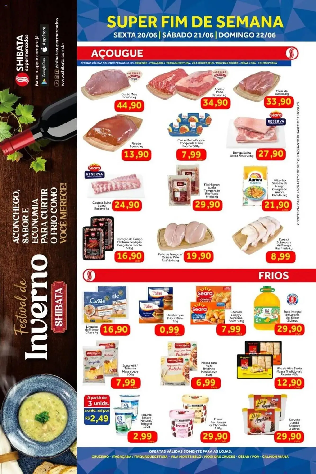 Encarte de Catálogo Shibata Supermercados 20 de junho até 22 de junho 2025 - Pagina 1