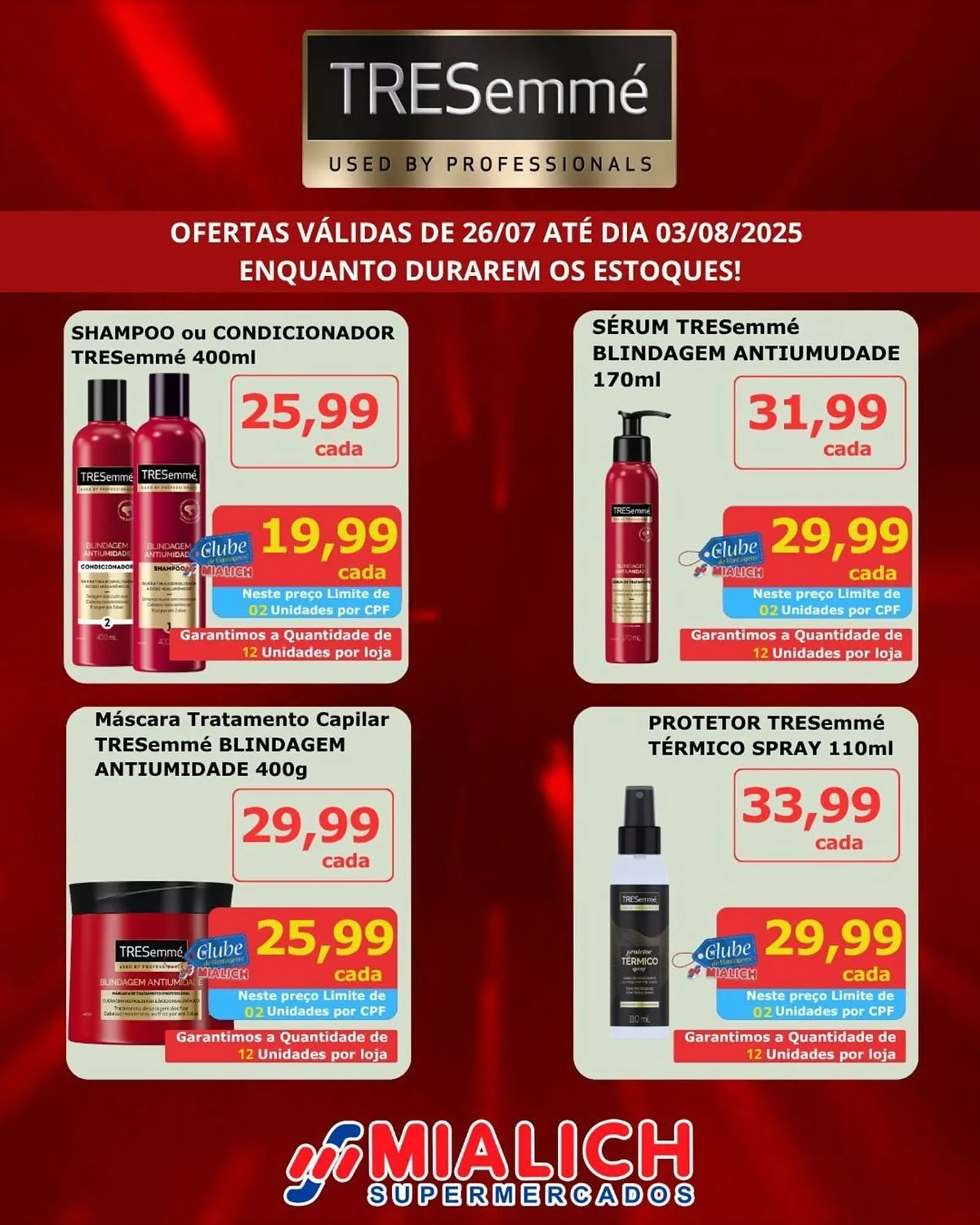 Encarte de Catálogo Mialich Supermercados 26 de julho até 3 de agosto 2025 - Pagina 1