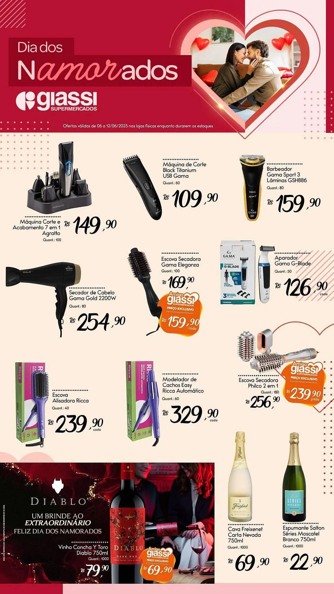 Encarte de Catálogo Giassi Supermercados 9 de junho até 12 de junho 2025 - Pagina 1