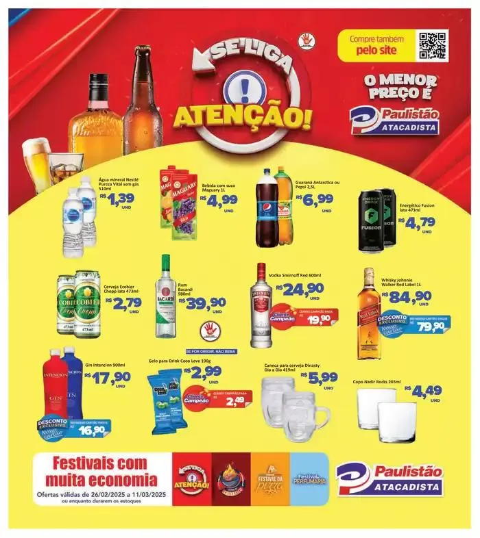 Encarte de Revista Quinzenal Paulistão Atacadista 3 de março até 16 de março 2025 - Pagina 1