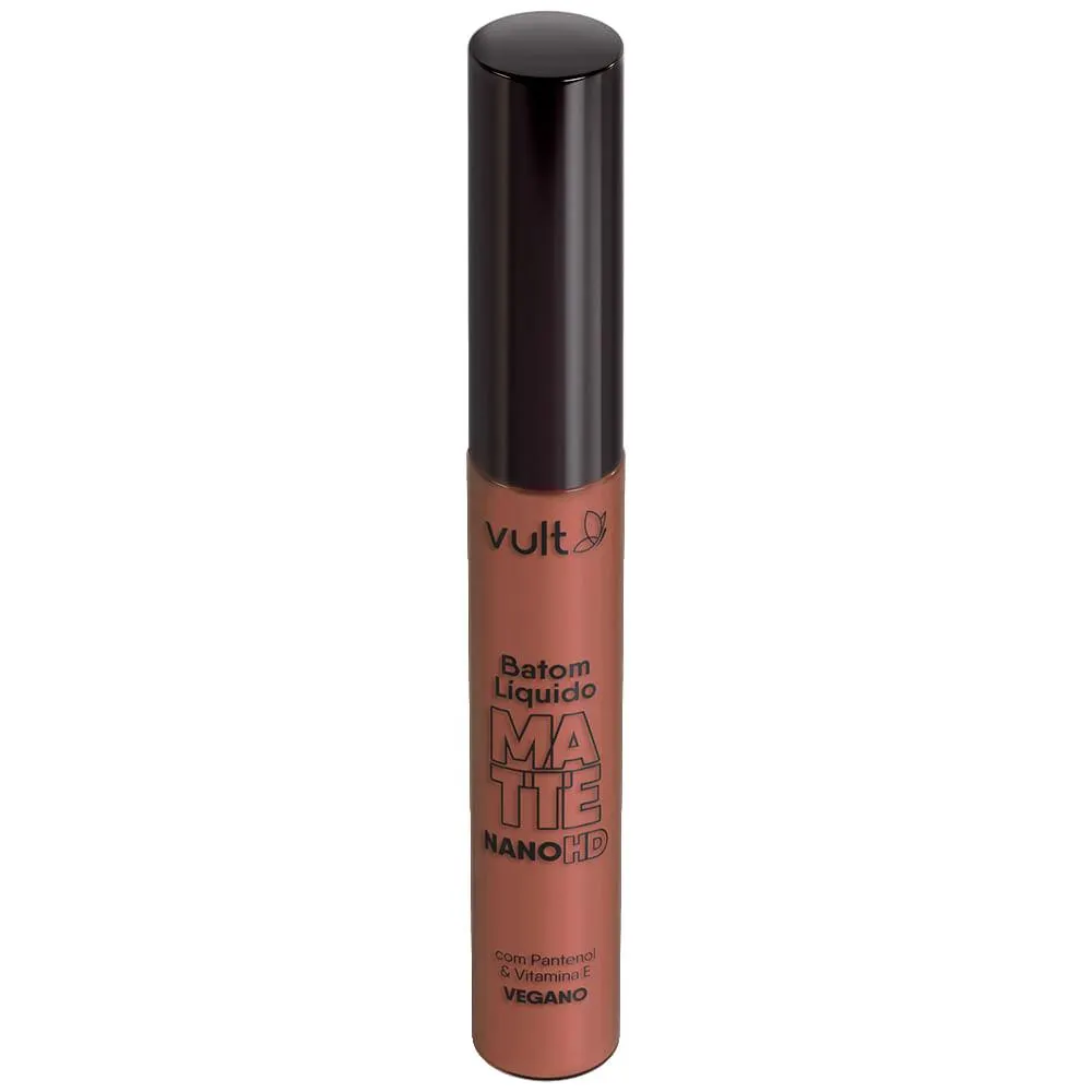 Batom líquido matte Vult 5ml Castanho Claro
