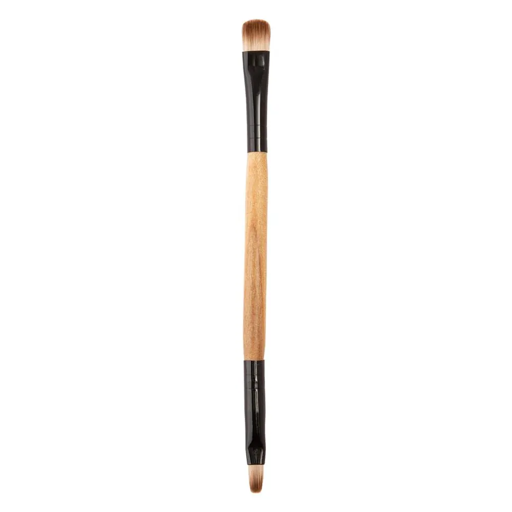 Pincel de Maquiagem Sombra E Sobrancelha Cabo Madeira 14x0,6cm LM2990 - honeyhome