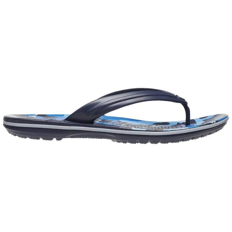 Chinelo Crocs Crocband Printed Flip Navy/Multi