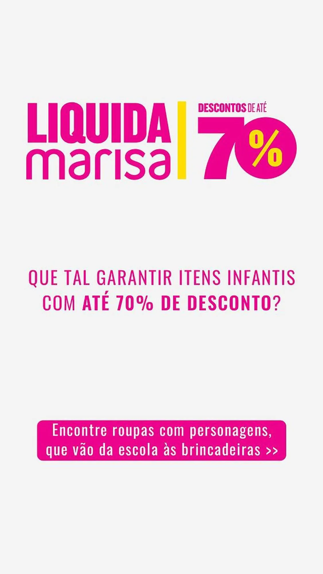 Encarte de Catálogo Marisa 11 de janeiro até 7 de fevereiro 2024 - Pagina 1