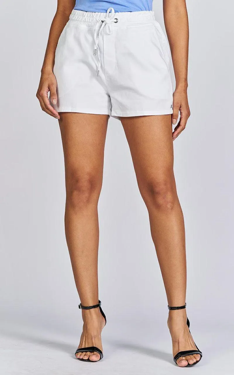 Shorts Sarja Jogger Feminino - BRANCO