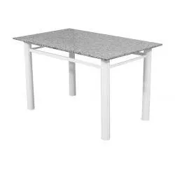 Mesa Ciplafe Venus - Tubos de Aço Carbono - Branco