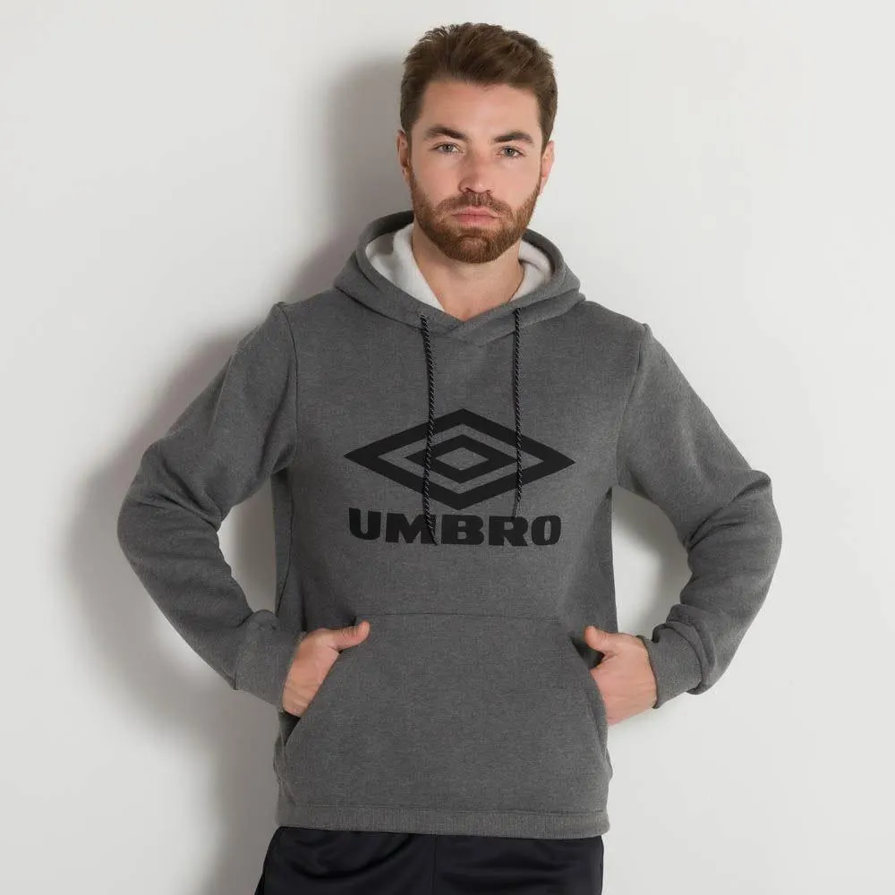 Blusão Moletom Diamond Duo Line Umbro Mescla Escuro