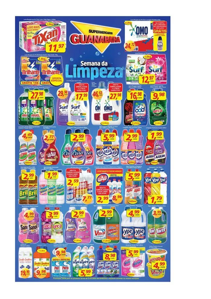 Encarte de Oferta Supermercados Guanabara 31 de julho até 2 de agosto 2024 - Pagina 3