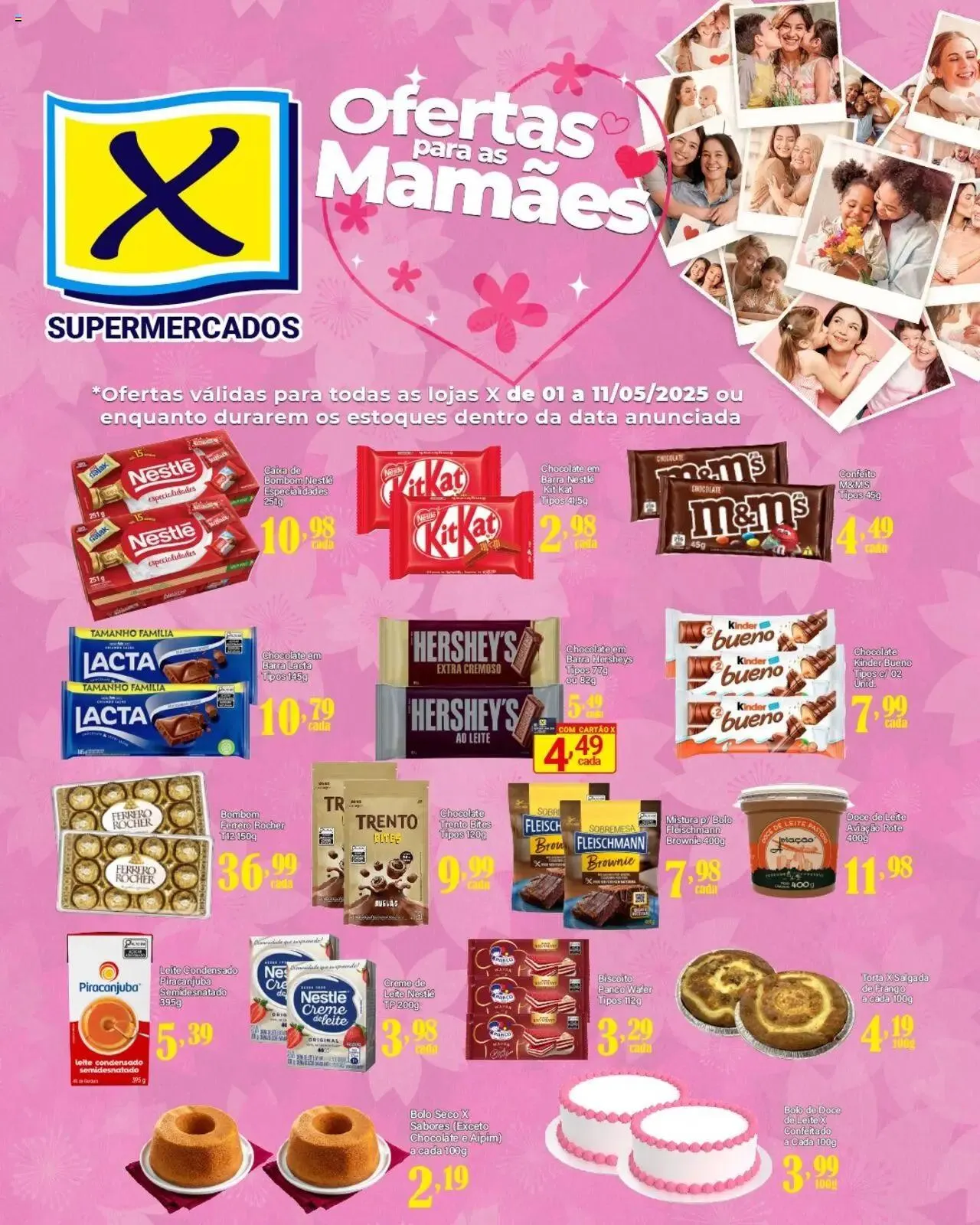 Encarte de X Supermercados - Ofertas Dia das Mães 1 de maio até 11 de maio 2025 - Pagina 1
