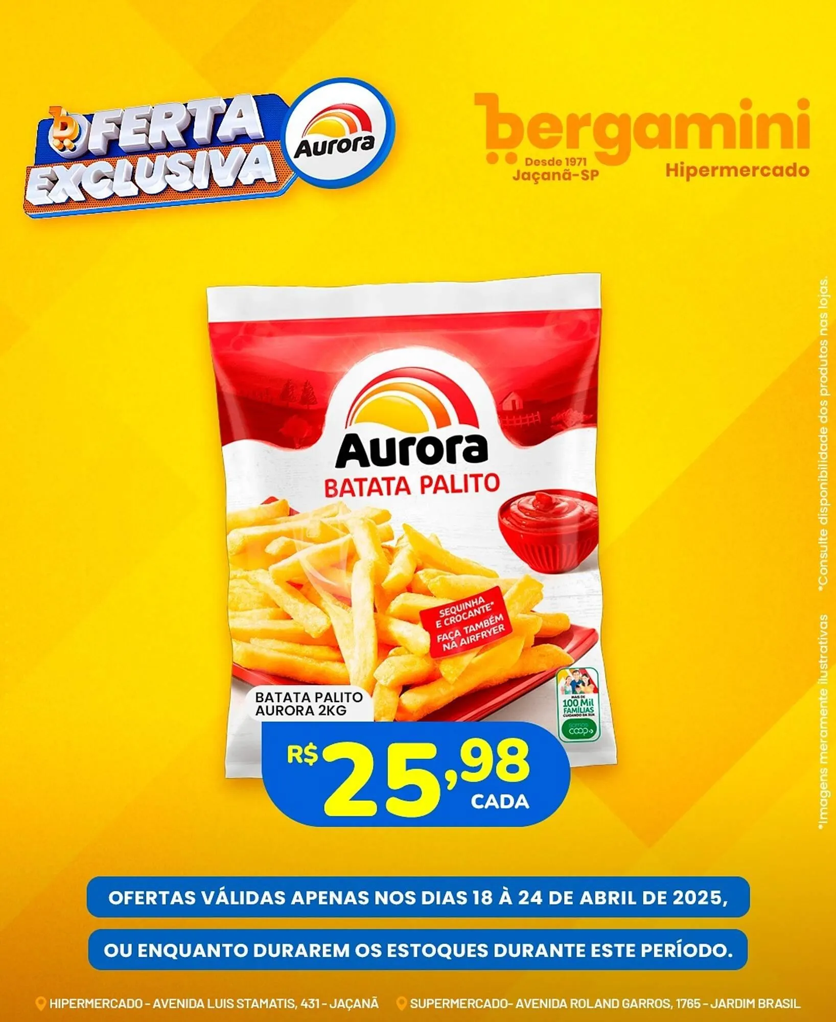 Encarte de Catálogo Supermercado Bergamini 18 de abril até 24 de abril 2025 - Pagina 1