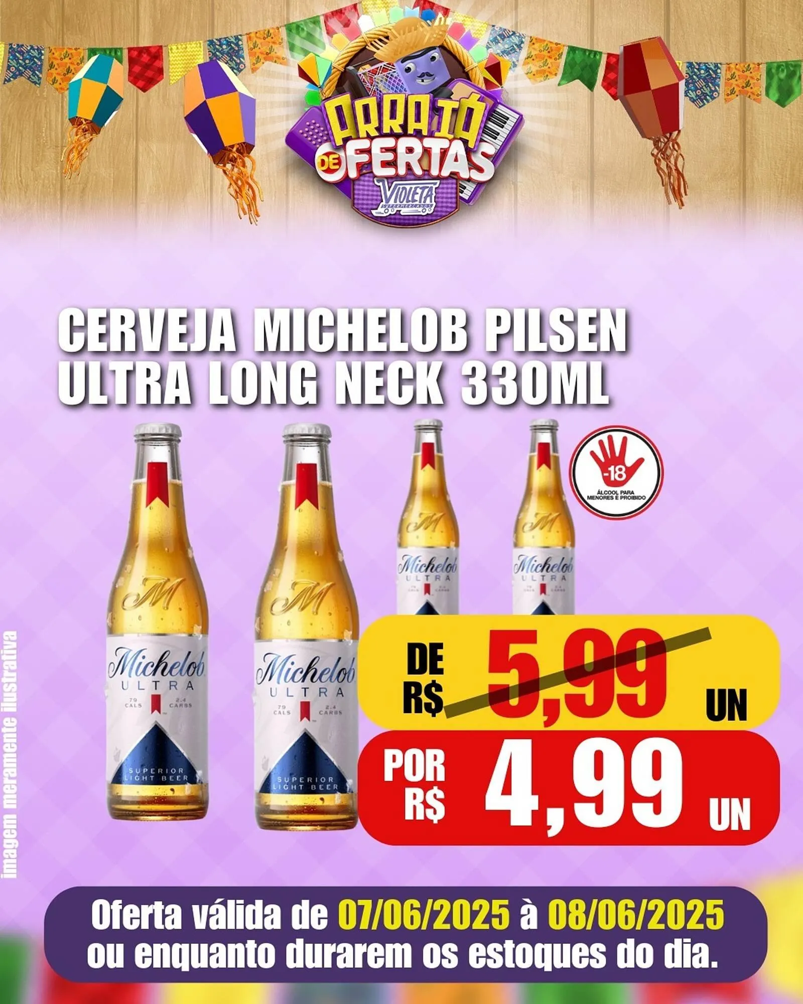 Encarte de Catálogo Violeta Supermercados 6 de junho até 8 de junho 2025 - Pagina 4