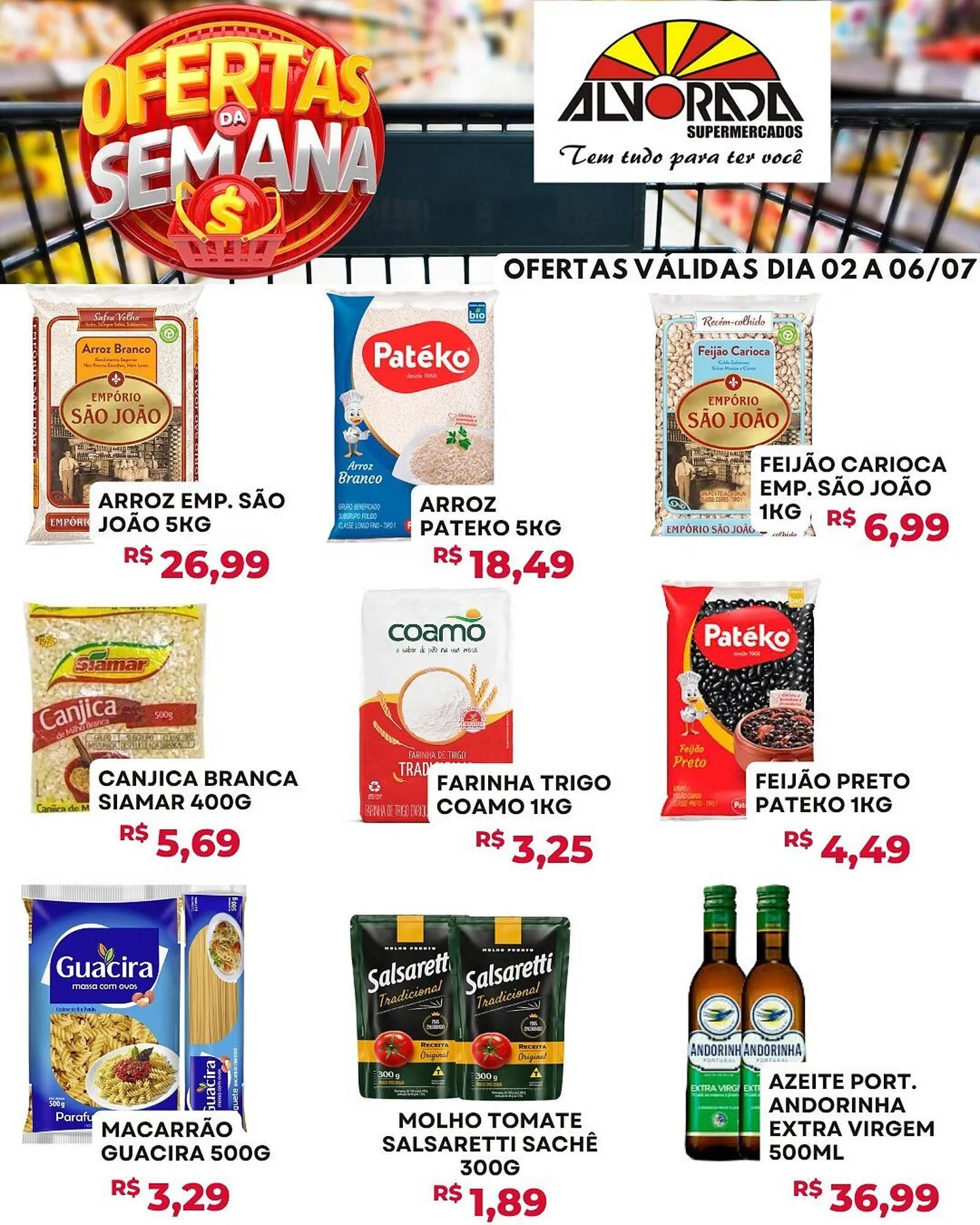 Encarte de Catálogo Alvorada Supermercados 1 de julho até 6 de julho 2025 - Pagina 1