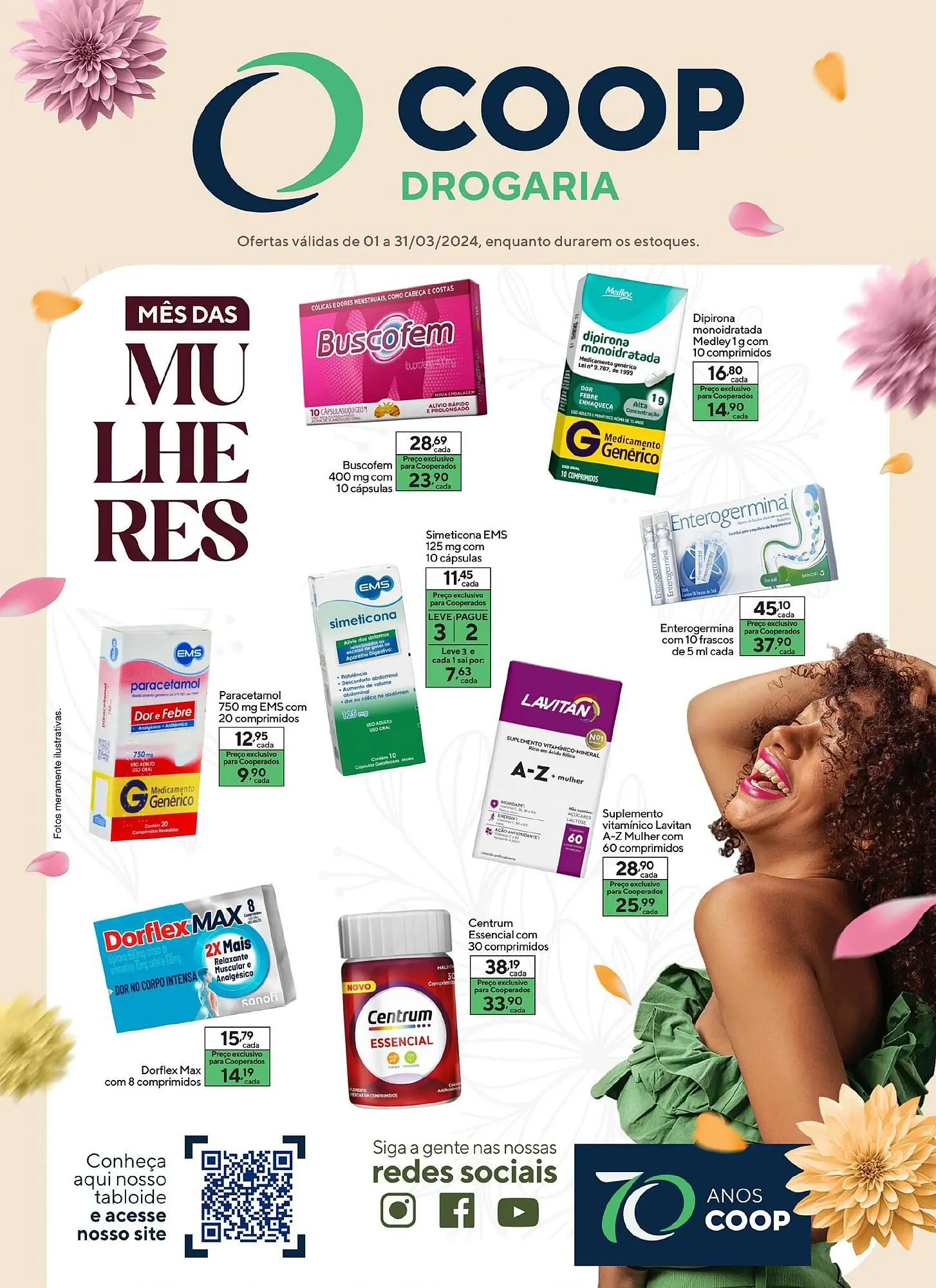 Encarte de Catálogo Drogarias Coop 1 de março até 31 de março 2024 - Pagina 
