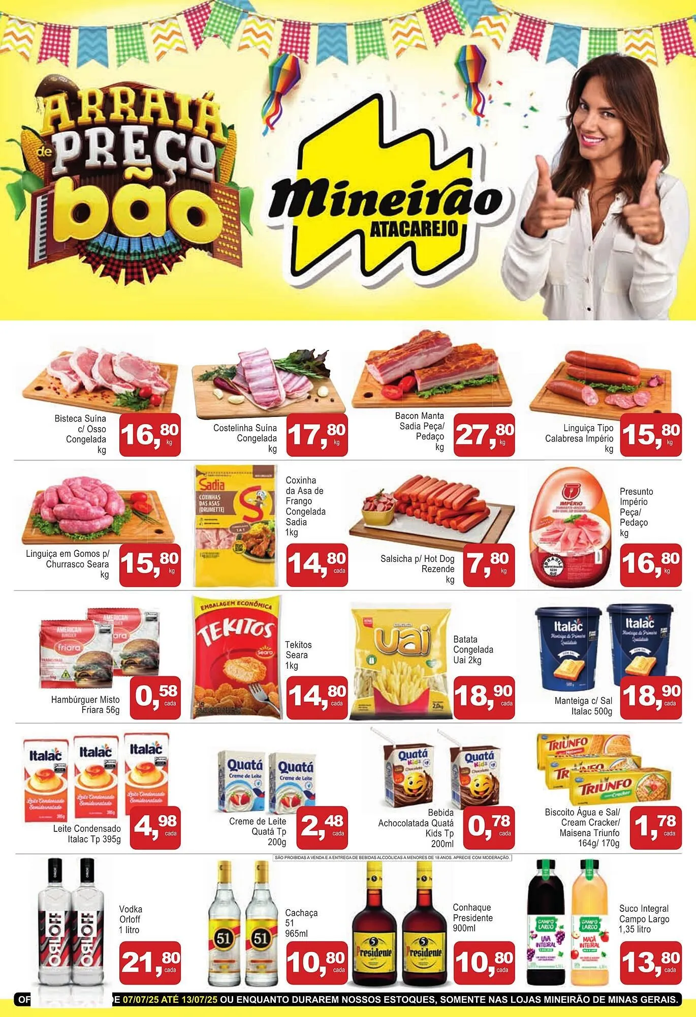 Encarte de Catálogo Mineirão Atacarejo 7 de julho até 13 de julho 2025 - Pagina 1