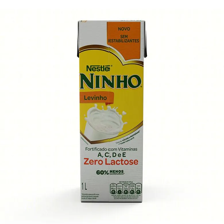 Leite Ninho Semi Desnatado Zero Lactose Sem Estabilizante L.V 1l