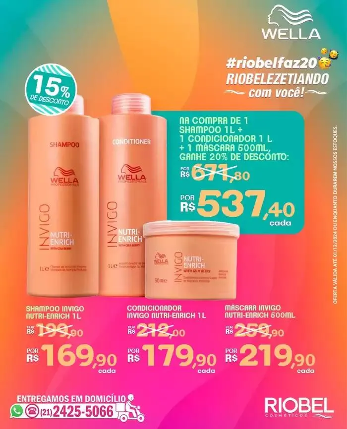 Encarte de Ofertas Rio Bel Cosméticos 8 de novembro até 1 de dezembro 2024 - Pagina 1