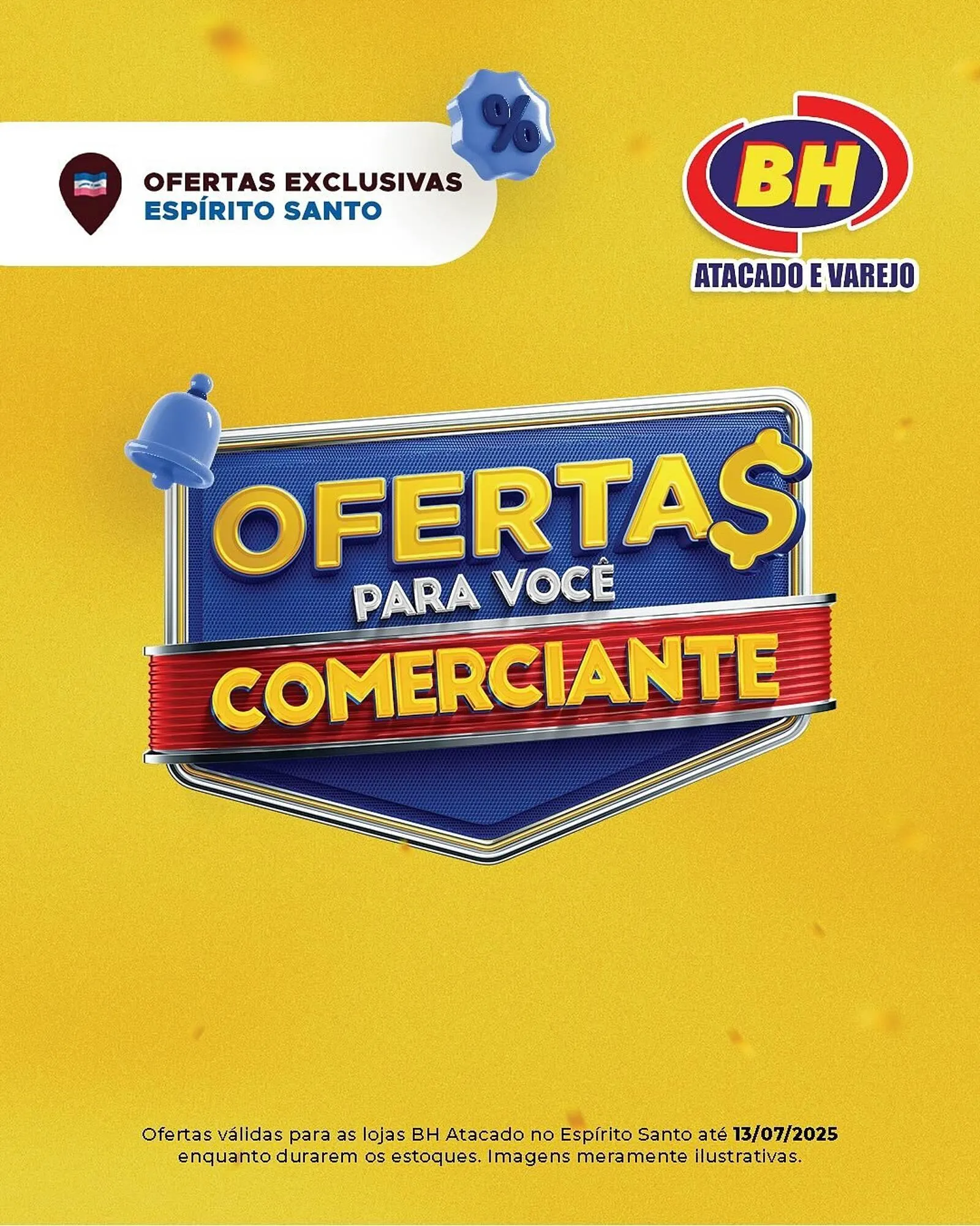 Encarte de Catálogo Supermercados BH 12 de julho até 13 de julho 2025 - Pagina 1