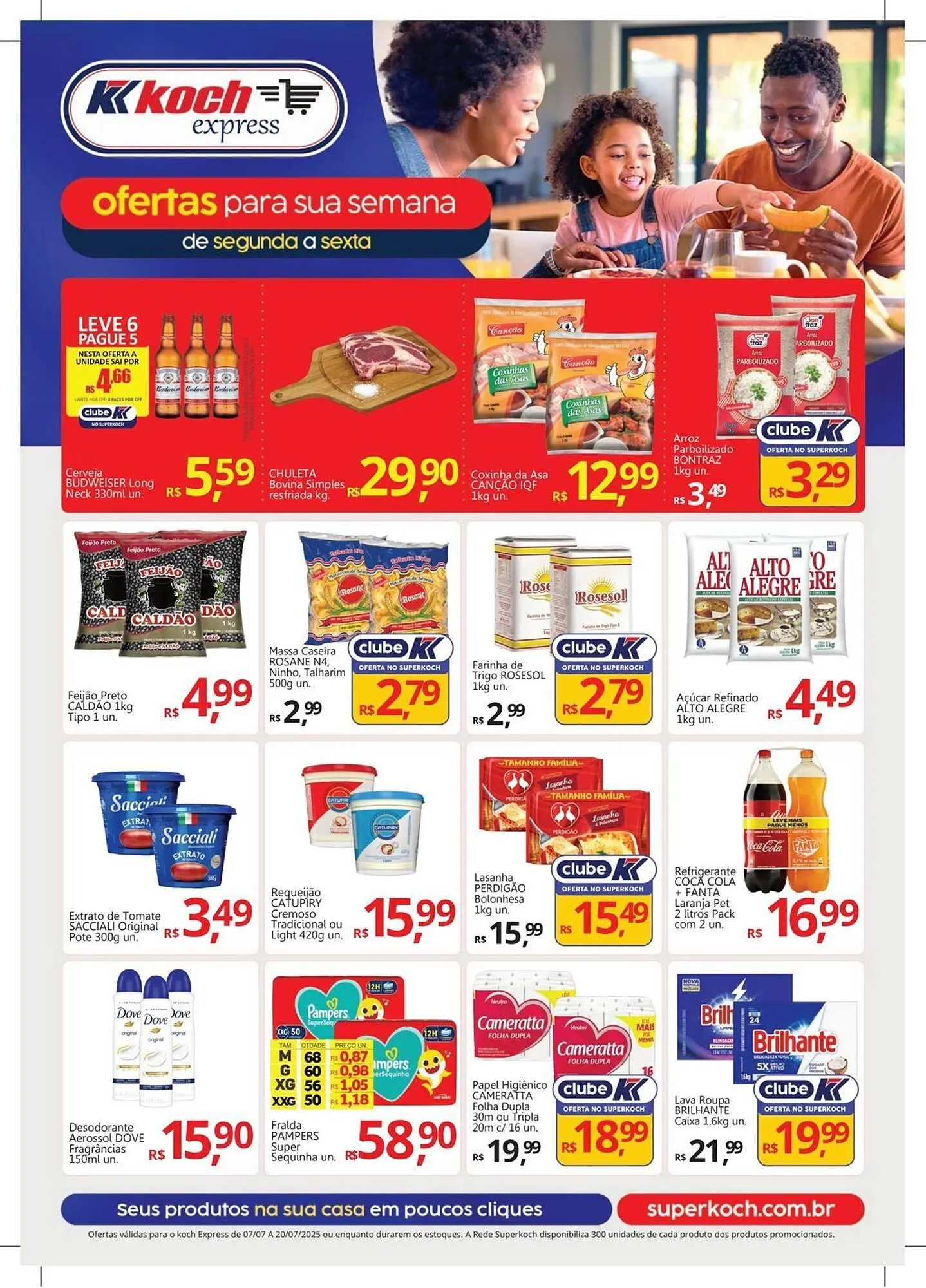 Encarte de Catálogo Supermercados Koch 7 de julho até 20 de julho 2025 - Pagina 1