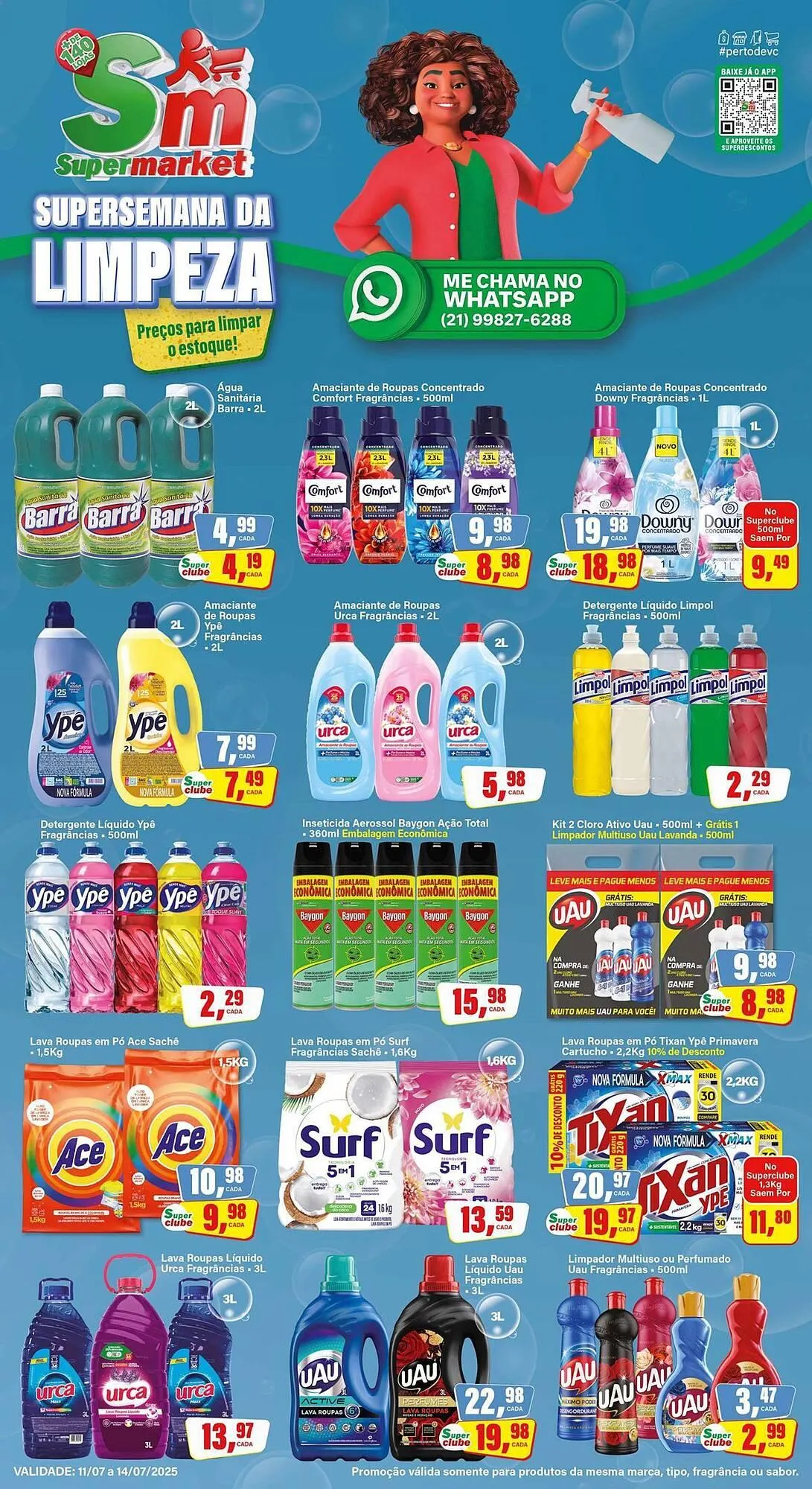 Encarte de Catálogo Rede Supermarket 11 de julho até 14 de julho 2025 - Pagina 1