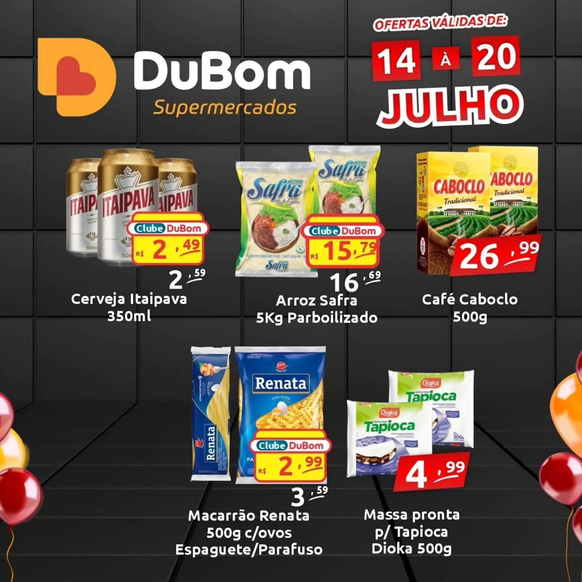 Encarte de Catálogo Dubom Supermercados 14 de julho até 20 de julho 2025 - Pagina 1