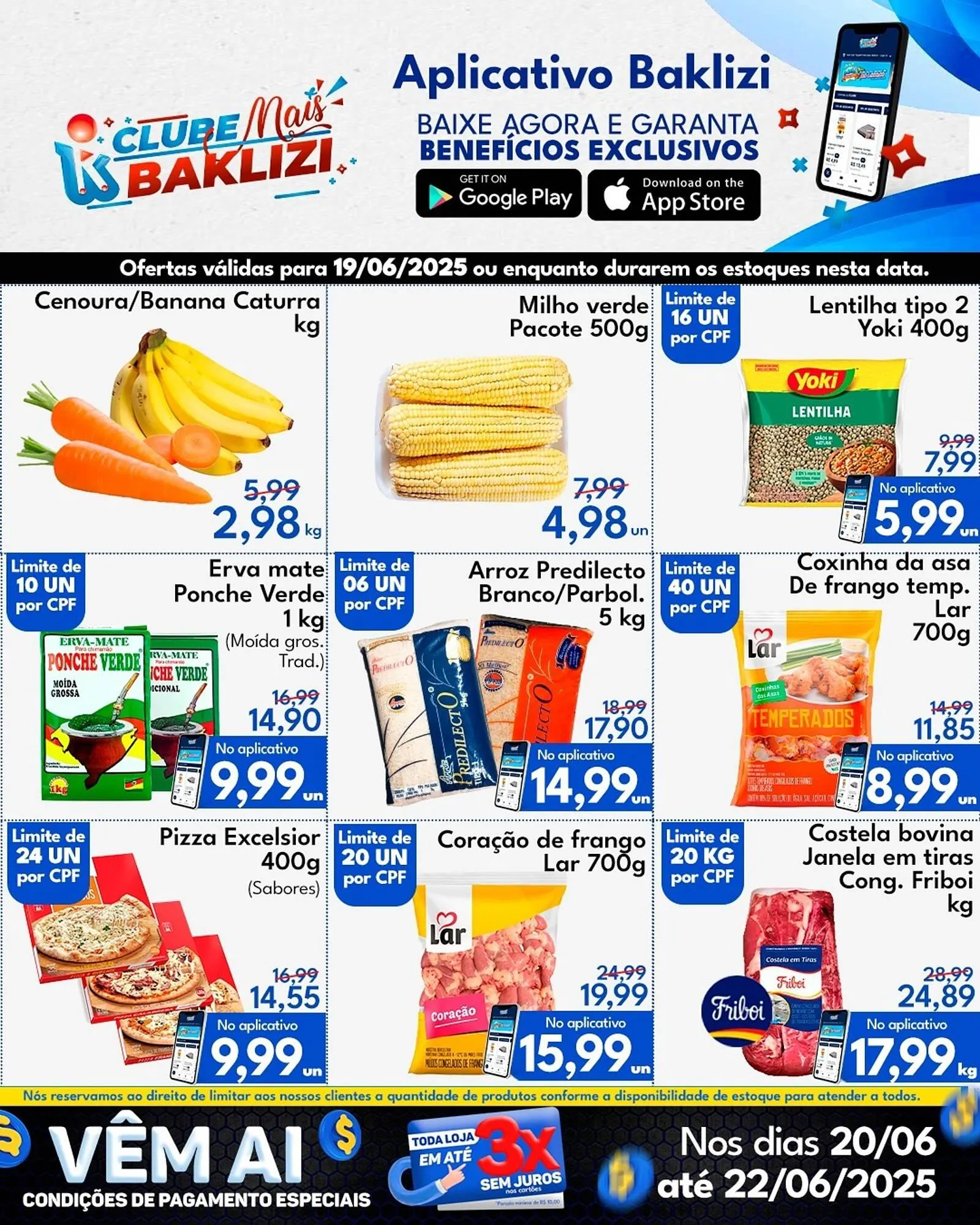 Encarte de Catálogo Supermercados Baklizi 18 de junho até 19 de junho 2025 - Pagina 1